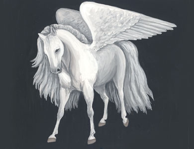 Пегас - Крылатый конь вдохновения! Символ нашего города и литературного сайта.